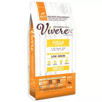 Сухой корм для собак крупных пород, курица, 12 кг, VIVERE