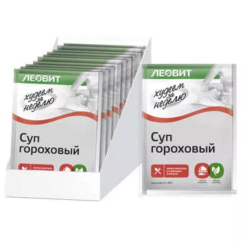 Суп гороховый Худеем за неделю, 25 шт по 20 г, ЛЕОВИТ