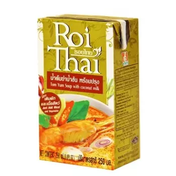 Суп Том Ям с кокосовым молоком, 250 мл, ROI THAI