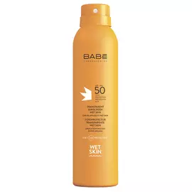 Спрей солнцезащитный прозрачный влагостойкий SPF50+ 200 мл, BABE Laboratorios