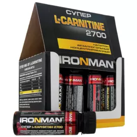Супер L-Карнитин 2700 Гранат, 12 флак. х 60 мл, IRONMAN