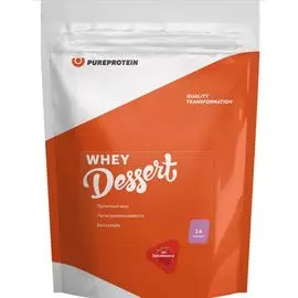 Сывороточный десерт, вкус «Земляника», 420 гр, Pure Protein