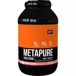 Сывороточный протеин Metapure Zero Carb, вкус «Клубника и банан», 908 гр, QNT
