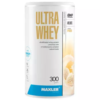 Сывороточный протеин Ultra Whey, вкус Ванильное мороженое, 300 г, MAXLER