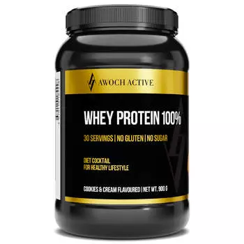 Сывороточный протеин, вкус Печенье крем, 900г, AWOCHACTIVE