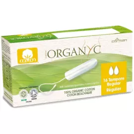 Тампоны Регулар, без аппликатора, 16 шт, Organyc