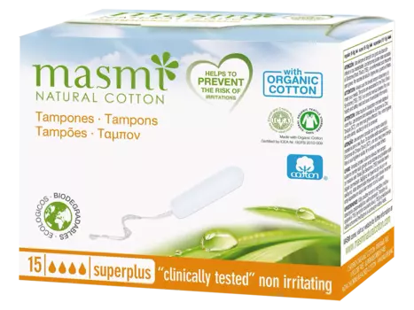 Тампоны Super Plus, 15 шт, Masmi
