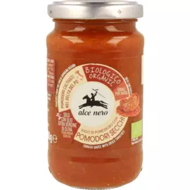 Томатный соус с сушеными томатами, стеклянная банка, 200 г, Alce Nero