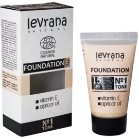 Тональный крем №1 с SPF 15, 30 мл, Levrana