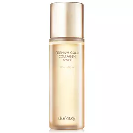 Тонер для лица с коллагеном Premium Gold, 180 мл, ElishaCoy