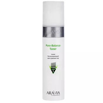 Тоник балансирующий для сужения пор для жирной и проблемной кожи Pore-Balance Toner, 250 мл, ARAVIA Professional