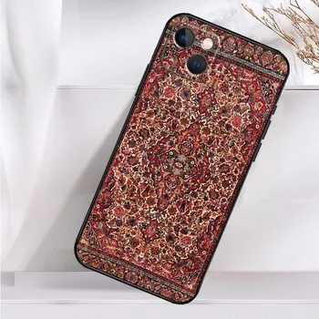 Чехол для телефона с персидским ковром и цветочным узором для iPhone 16 15 14 12 11 13 Pro Max 7 8 Plus X XR XS Max 13 12 Mini Cover iPhone 12