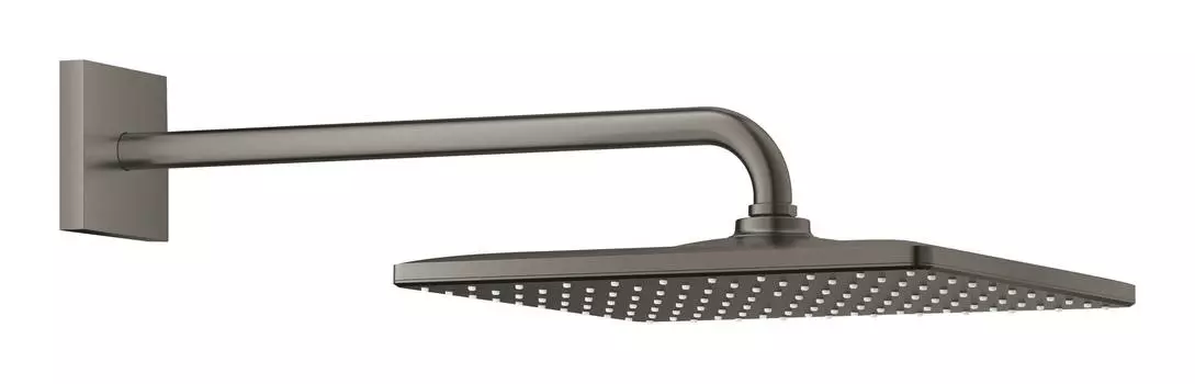Верхний душ Grohe Rainshower Mono 310 Cube 26564AL0 с кронштейном, темный графит матовый
