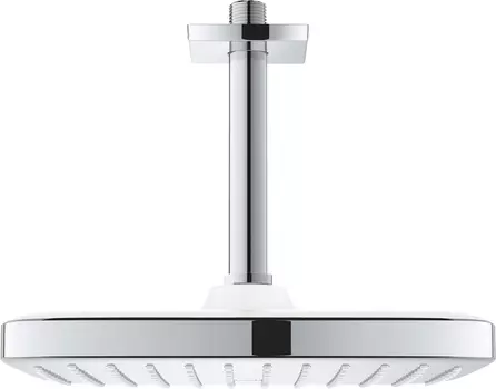 Верхний душ Grohe Tempesta 250 Cube 26688000 белый/хром, с потолочным кронштейном 142 мм