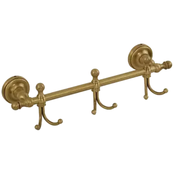 Вешалка Migliore Mirella ML.MRL-M039 с тремя крючками прямая, бронза