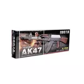 Пневматический автомат "Автомат АК-47 лазерный + пульки"
