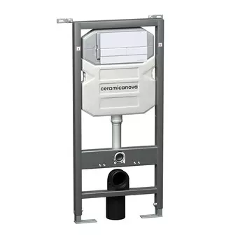 Инсталляция для унитаза Ceramica Nova Envision CN1002W с белой кнопкой