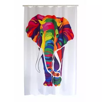Штора для ванных комнат 180 х 200 см Ridder Elephant цветной