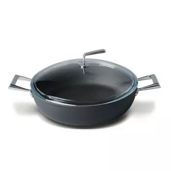 Сотейник с крышкой с двумя ручками 28 см TVS Materia Induction