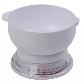 весы кухонные FIRST FA-6421 White до 3кг механ. бел.