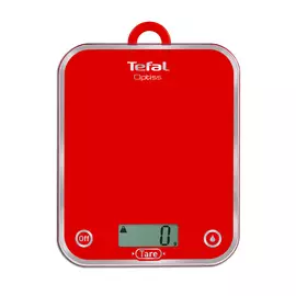 весы кухонные TEFAL BC5003V2 до 5кг электр. стекло красн.