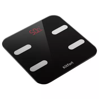 весы напольные KITFORT KT-806 до 180кг диагностические черный