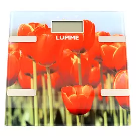весы напольные LUMME LU-1333 до 180кг тюльпаны