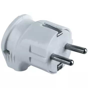 вилка угловая NAVIGATOR NCA-PL04 16A E-WH с/з белая