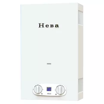 водонагреватель газовый NEVA 4511 22кВт белый
