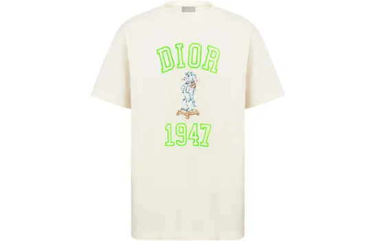 Футболка мужская цвета слоновой кости Dior, белый