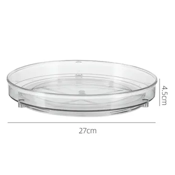 Lazy Susan поворотный органайзер, поворотный органайзер для холодильника 23 см 27 см полка для специй вращающаяся для кухонного шкафа холодильника