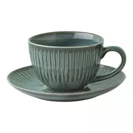 Чашка с блюдцем Easy life Gallery 0,25 л зеленый