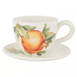 Чашка с блюдцем Home and Style Melograno 0,4 л