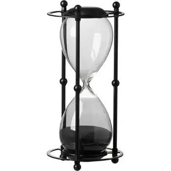 Часы Glasar песочные 60 минут 16х16х33см черные