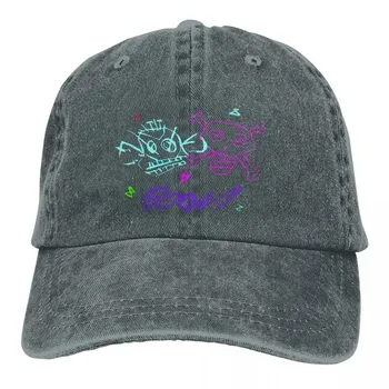 Мужская бейсболка Jinx Monkey Graffiti Bomb Trucker Snapback Ковбойские кепки Dad Hat Arcane League Of Legends LOL Game Golf Hats Adjustable белый