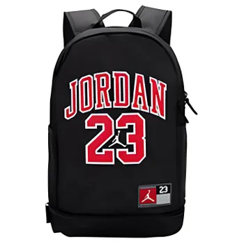 Jordan Рюкзак из полиэстера среднего размера, унисекс, черный и красный