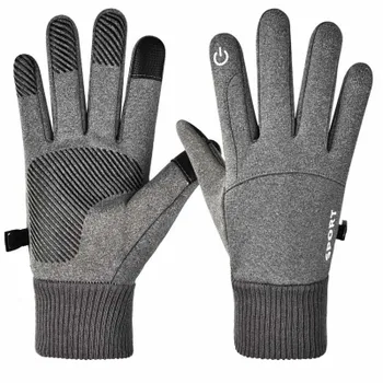 Мотоциклетные перчатки Guantes, зимние теплые перчатки с подогревом на полные пальцы, водонепроницаемые с подогревом, флисовые перчатки с сенсорным экраном для рук, мотолыжи CHINA