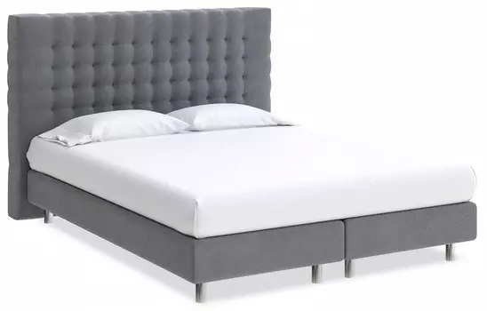 Кровать полутораспальная Tallinn Boxspring Elite Proson 140-200 Кровать Tallinn Boxspring Elite Monopoly Британский серый (996)