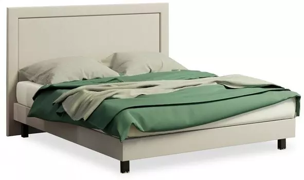 Кровать полутораспальная London Boxspring Standart Proson 140-200 Кровать London Boxspring Standart Тетра Молочный