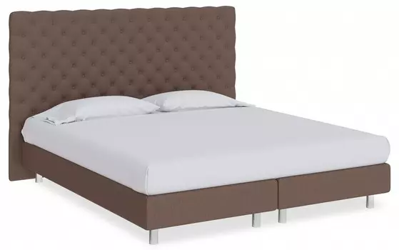 Кровать полутораспальная Paris Boxspring Lift Proson 140-200 Кровать Paris Boxspring Lift Savana Chocolate (шоколад)