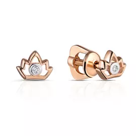 Серьги-пусеты детские из золота 22295-100