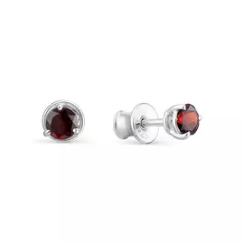 Серьги-пусеты из серебра 02-1196/00ГР-00