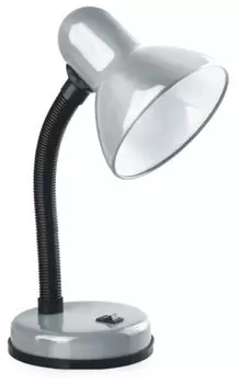 Светильник настольный Camelion Light Solution KD-301 С03, E27, 60 Вт, без ламп, серебристый (10992)
