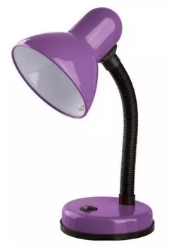 Светильник настольный Camelion Light Solution KD-301 С12, E27, 60 Вт, без ламп, фиолетовый (7138)