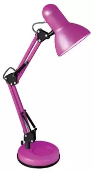 Светильник настольный Camelion Light Solution KD-313 C15, E27, 60 Вт, без ламп, пурпурный (13645)