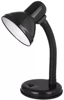 Светильник настольный Ultraflash UF-301P С02, E27, 60 Вт, без ламп, черный (12368)