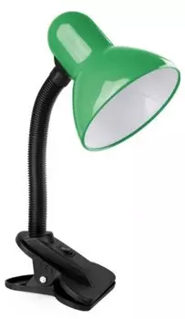 Светильник на прищепке Camelion Light Solution KD-320 C05, E27, 60 Вт, без ламп, зеленый (10997)