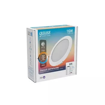 Светильник потолочный GAUSS Smart Home, светодиодный, 16 Вт, IP20 (2040122)