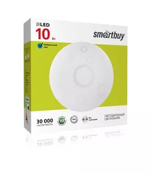 Светильник потолочный светодиодный, 10Вт, 6000K, 700лм, IP20, SMARTBUY (SBL-Ring-10-W-6K)