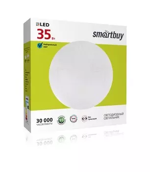 Светильник потолочный светодиодный, 35Вт, 6000K, 2100лм, IP20, SMARTBUY (SBL-Cube-35-W-6K)